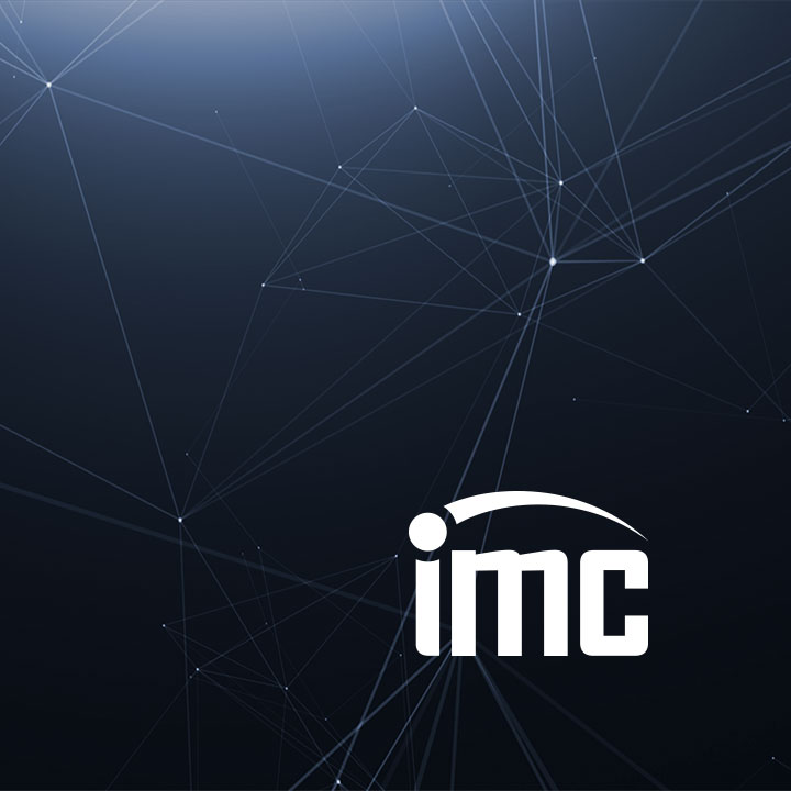 lines and connection points with IMC logo